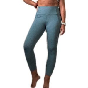Blue/teal leggings. Soft with side pockets. Womens size small